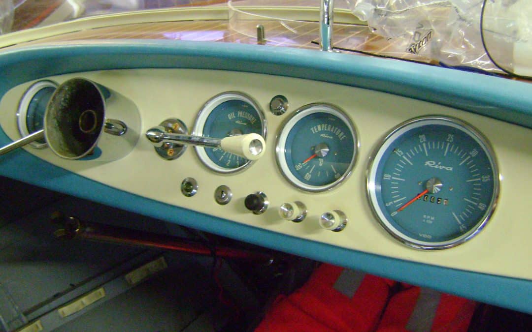 Riva Junior restoration VDO gauges